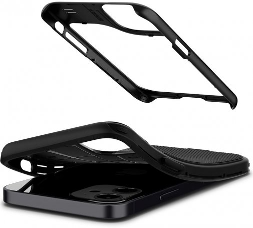 Чохол Spigen for iPhone 12 Mini - Hybrid NX Matte Black (ACS01541)
