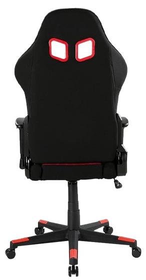 Крісло ігрове DXRacer NEX EC/OK01/NR, PU шкіра, Al основа, Black/Red