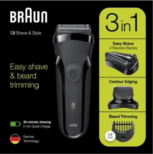 Електробритва Braun Series 3 300BT Black