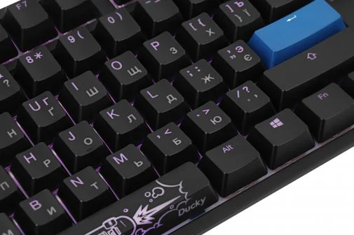 Фото: Клавіатура Ducky One 2 TKL Cherry Blue Black/White (DKON1787ST-CURALAZT1) № 21 | KTC