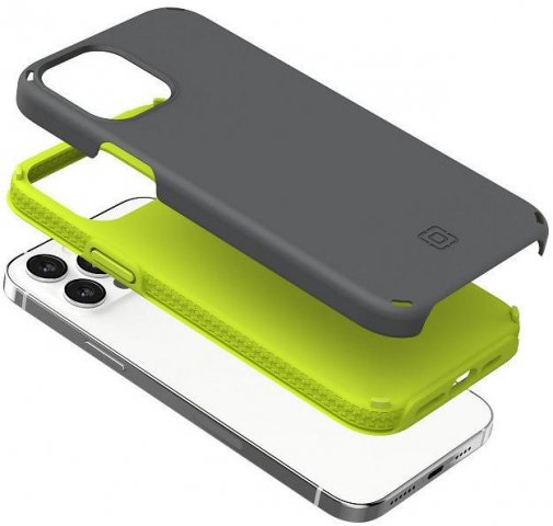 Чохол Incipio for Apple iPhone 12 Pro Max - Duo Case Gray/Volt Green (IPH-1896-VOLT)