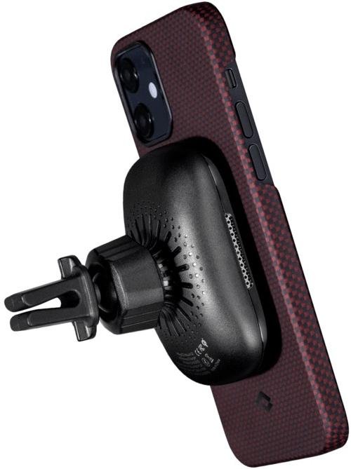 Чохол Pitaka for iPhone 12 - MagEZ Case Twill Black/Red (KI1203M)