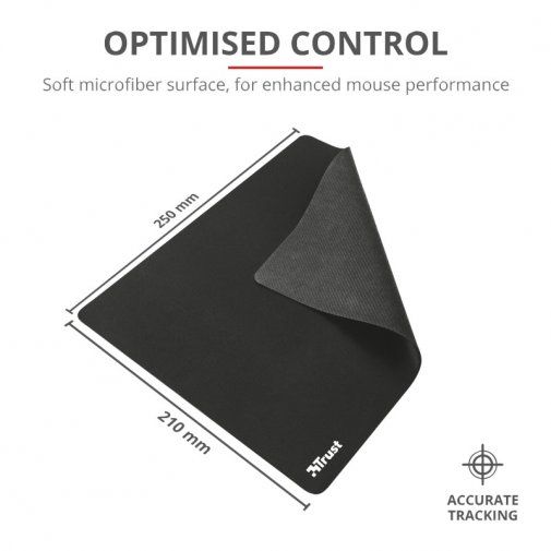  Килимок Trust Mouse Pad Size M Black (24193_TRUST)