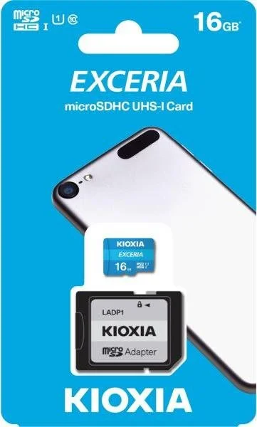 Фото: FLASH пам'ять Kioxia Exceria Micro SDHC 16GB with adapter (LMEX1L016GG2) № 5 | KTC