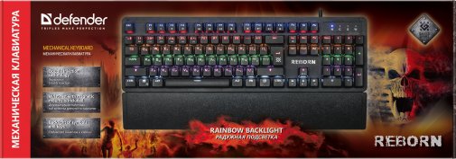Клавіатура Defender Reborn GK-165DL Black (45165)