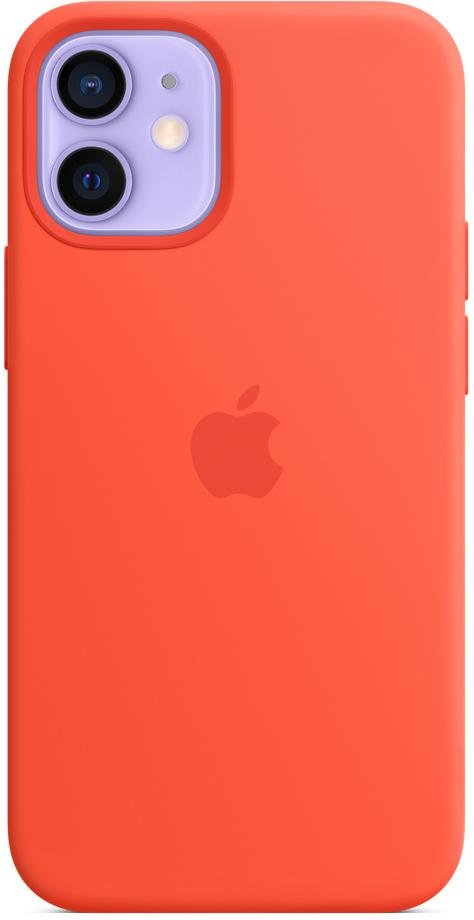 Чохол Apple for iPhone 12 Mini - Silicone Case with MagSafe Electric Orange (MKTN3ZM/A)