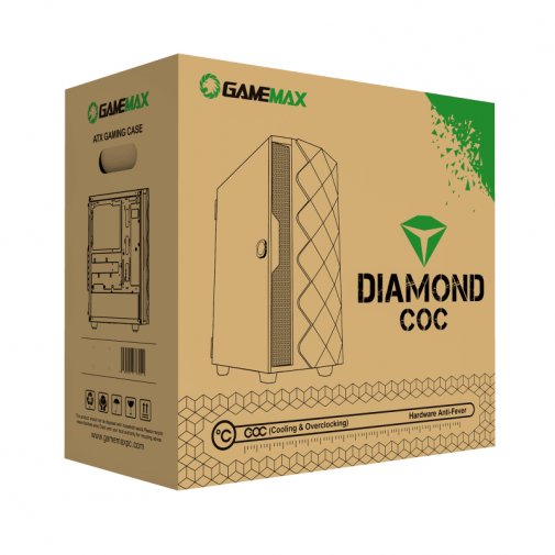 Корпус Gamemax Diamond COC BK Black with window