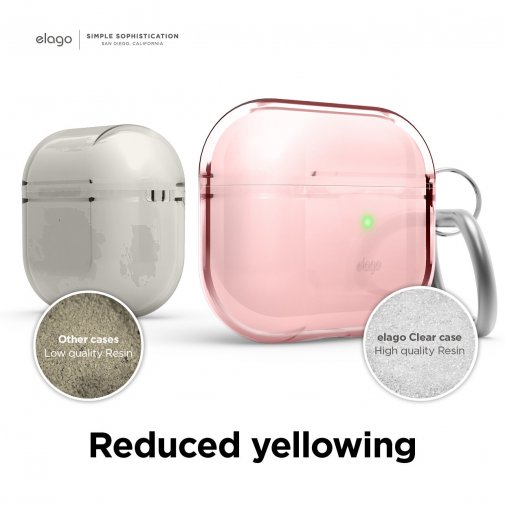 Чохол Elago для Airpods 3rd Gen - Clear Case Lovely Pink (EAP3CL-HANG-LPK)