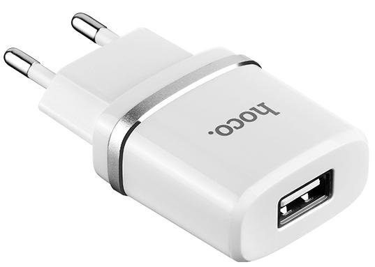 Зарядний пристрій Hoco C11 with Micro USB Cable White (C11 White + Cable)