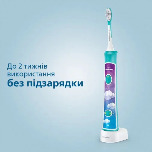 Фото: Електрична зубна щітка Philips Sonicare For Kids Bluetooth Blue (HX6322/04) № 21 | KTC