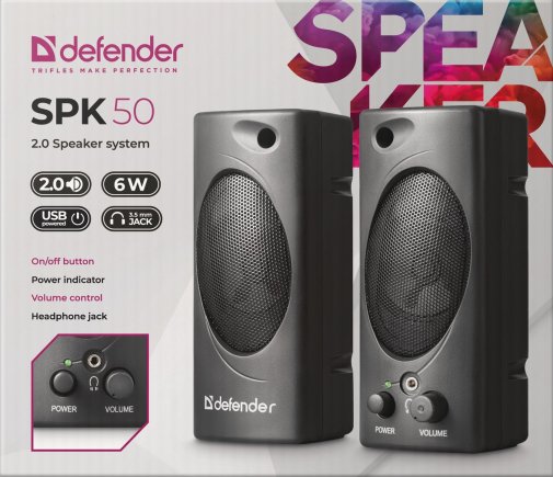 Колонки Defender SPK 50 Black (65150)