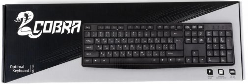 Клавіатура Cobra OK-104 USB Black