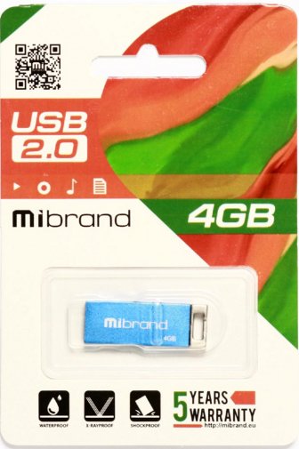 Флешка USB Mibrand Chameleon 4GB Blue (MI2.0/CH4U6U)