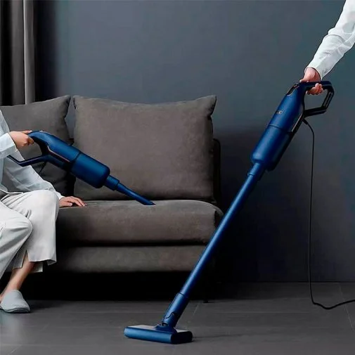 Фото: Дротовий пилосос DEERMA Corded Stick Vacuum Cleaner Blue (DX1000W) № 11 | KTC