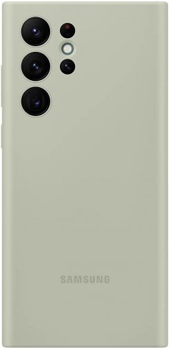 Чохол Samsung for Galaxy S22 Ultra - Silicone Cover Olive Green (EF-PS908TMEGRU)