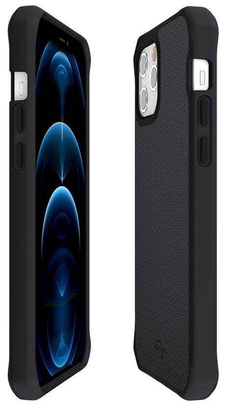 Чохол iTSkins for iPhone 12/12 Pro - Hybrid Ballistic Black (AP3P-HYBFS-BLCK)