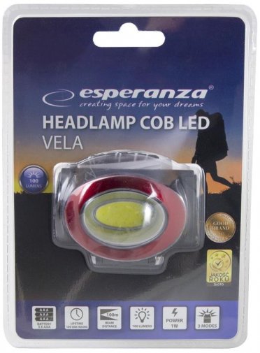 Ліхтарик на голову Esperanza Head Lamp LED Vela (EOT039)