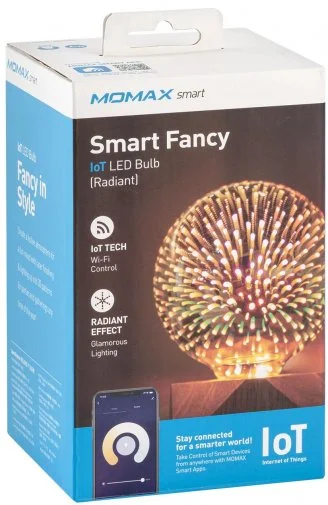 Фото: Смарт-лампа Momax SMART Fancy IoT LED Bulb Radiant (IB8S) № 7 | KTC