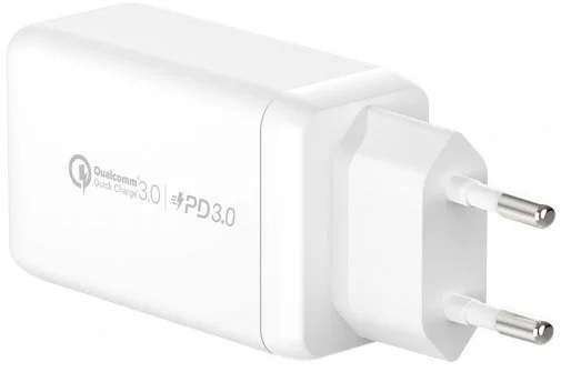 Фото: Зарядний пристрій Momax UM20 Gan One Plug 65W 2xPD QC 3.0 1xUSB White (UM20EUW) № 12 | KTC