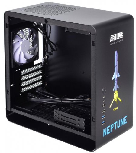 Корпус QUBE Eagle NeptuneUA Black with window (QBX3M_WBNU3PN)