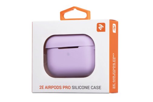 Чохол 2E for Apple Airpods Pro - Pure Color Silicone 2.5mm Light Purple (2E-PODSPR-IBPCS-2.5-LPR)