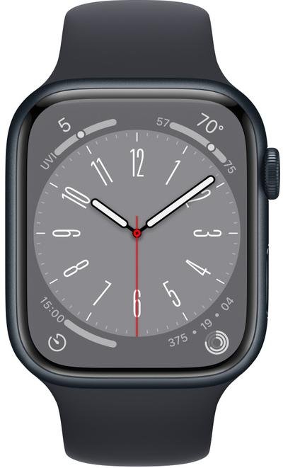 Смарт годинник Apple Watch Series 8 GPS 45mm Midnight Aluminum Case with Sport Band Midnight