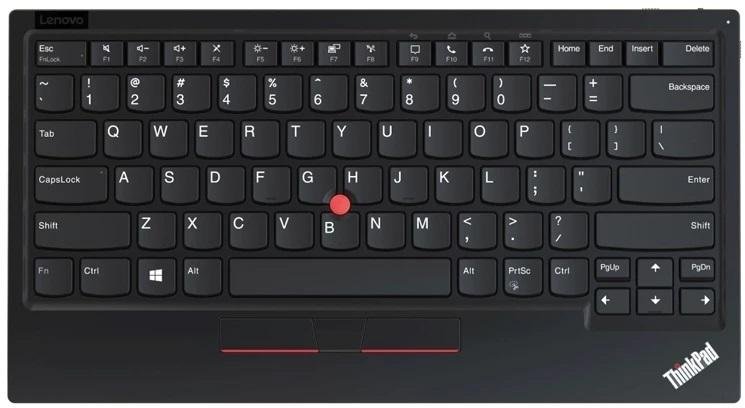 Клавіатура компактна Lenovo ThinkPad TrackPoint II Wireless Black (4Y40X49515)