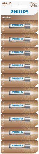 Батарейка Philips Alkaline LR03 (AAA) (BL/10)