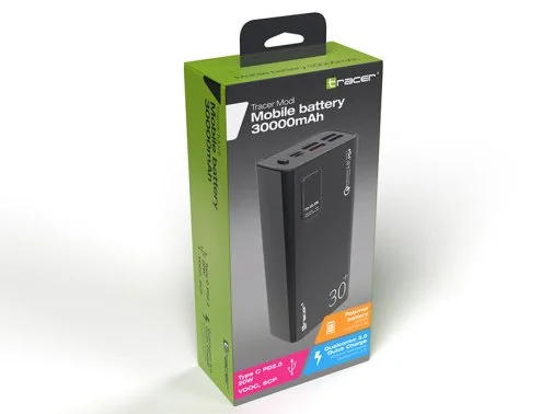Фото: Батарея універсальна Tracer TRABAT47062 30000mAh QC/PD/SCP Black № 15 | KTC