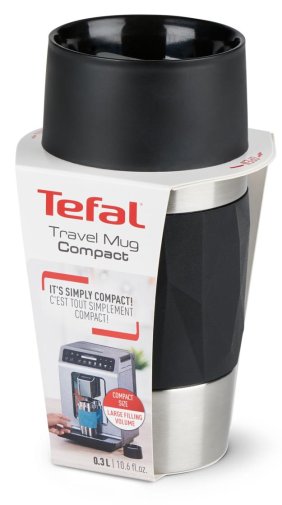 Термочашка Tefal Compact Mug 300 ml Black (N2160110)