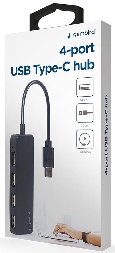  USB-хаб Gembird UHB-CM-U2P4-01 Black
