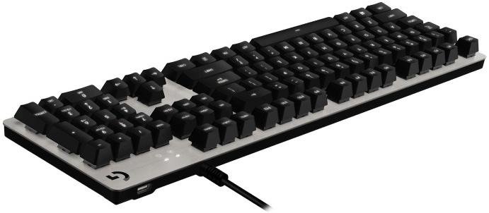  Клавіатура Logitech G413 Mechanical Gaming Keyboard US International USB Silver (920-008476)