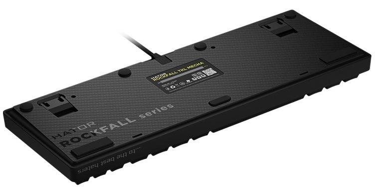 Клавіатура Hator Rockfall TKL Mecha Green Tactile Switchs USB Black (HTK-620)
