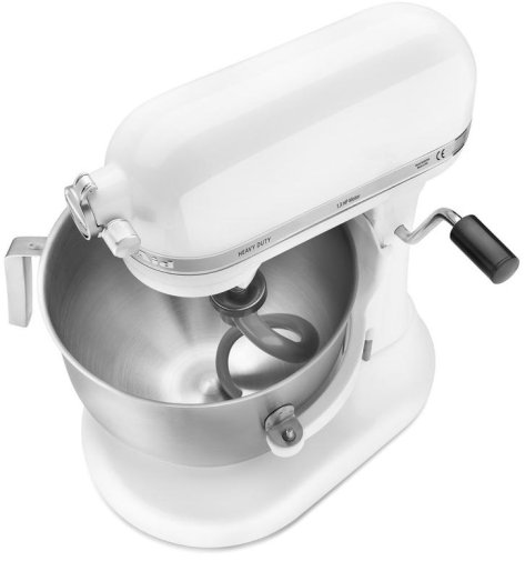 Планетарний міксер KitchenAid Mixer bowl-lift 6.9L - Heavy Duty 5KSM7591X White (5KSM7591XEWH)