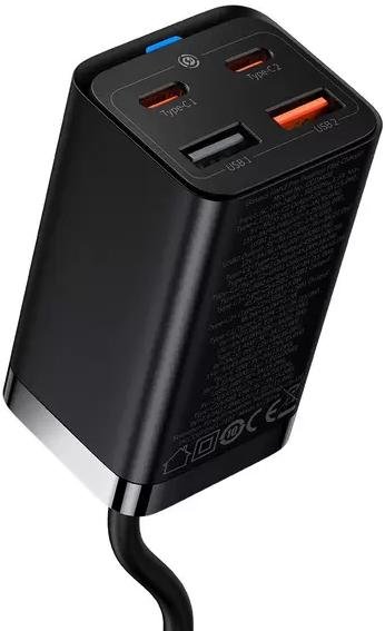 Зарядний пристрій Baseus GaN3 Pro Desktop Fast Charger 100W Black (CCGP040001)