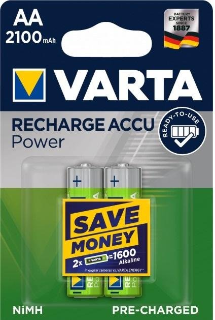 Акумулятор Varta Rechargeable Accu AA 2100mAh BLI/2 (56706101402)
