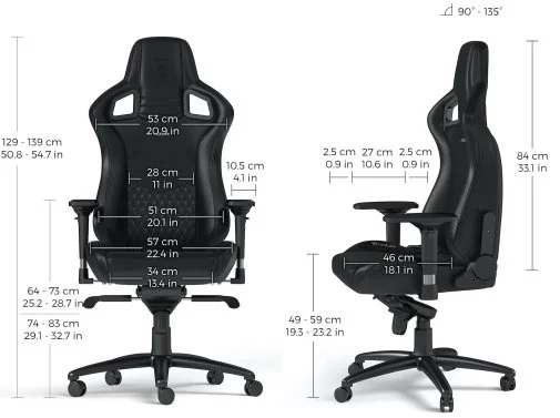Фото: Крісло Noblechairs Epic Real Leather Black (NBL-RL-BLA-001) № 22 | KTC