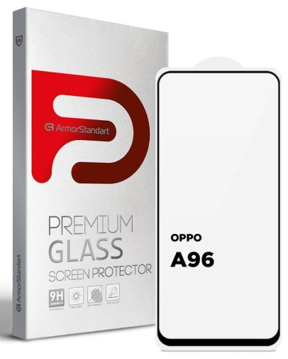 Захисне скло ArmorStandart for Oppo A96 - Full Glue Black (ARM66968)