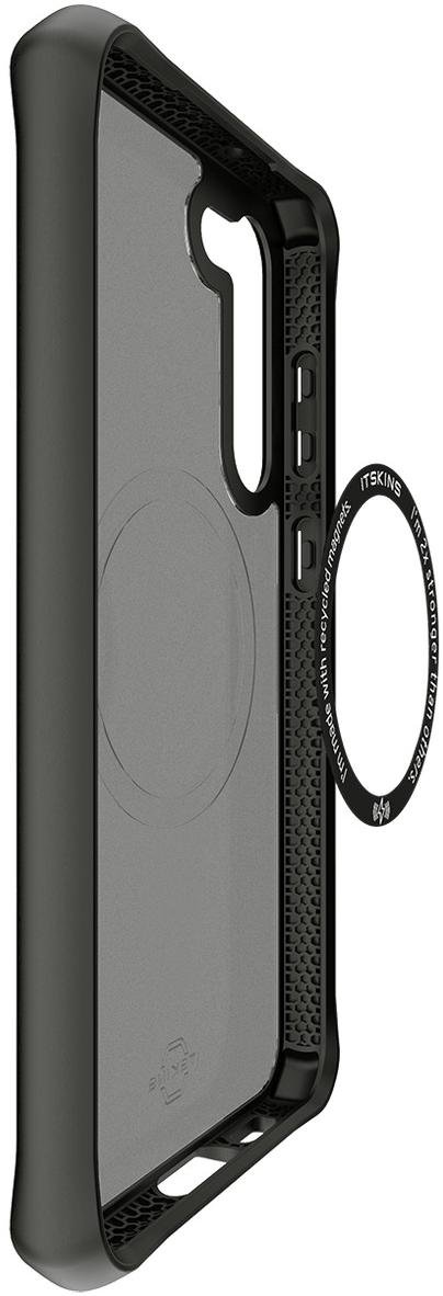 Чохол iTSkins for Samsung S23 - HYBRID R FROST with MagSafe Black and Transparent (SGJO-HMFRTBLCK)