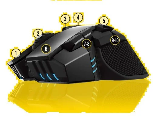 Фото: Миша Corsair Ironclaw RGB Black (CH-9317011-EU) № 14 | KTC