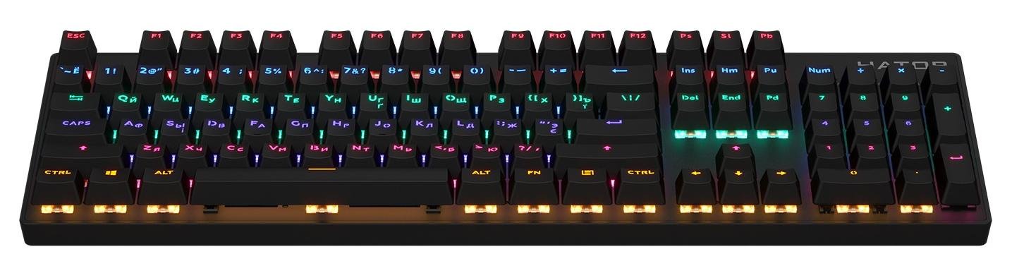 Клавіатура Hator Starfall ENG/UA Outeme Red Black (HTK-608)