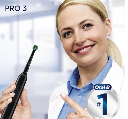 Електрична зубна щітка Braun Oral-B Pro 3 3500 Cross Action Black Gift Edition (D505.513.3X Black Gift)