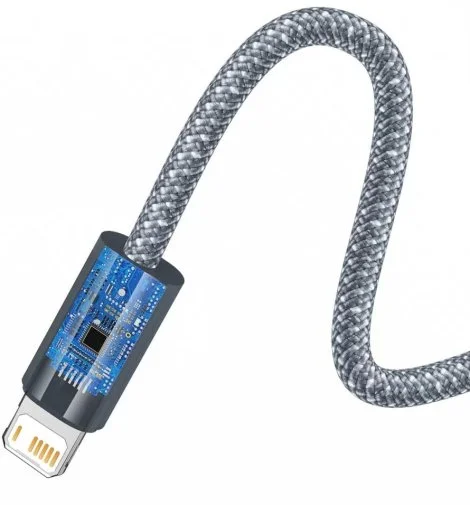Фото: Кабель Baseus Dynamic Series 2.4A AM / Lightning 1m Slate Gray (CALD000416) № 13 | KTC