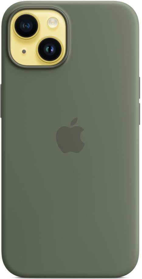 Чохол Apple for iPhone 14 - Silicone Case with MagSafe Olive (MQU83)