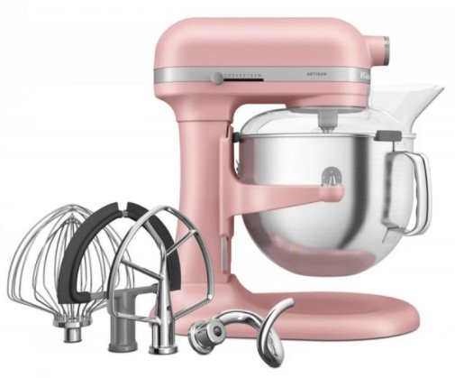 Планетарний міксер KitchenAid Mixer Bowl-Lift 6.6L - Artisan 5KSM70SHX Dry Rose (5KSM70SHXEDR)