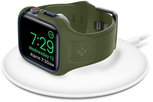 Ремінець Spigen 2in1 for Apple Watch 45mm - Liquid Air Pro Moss Green (ACS04408)