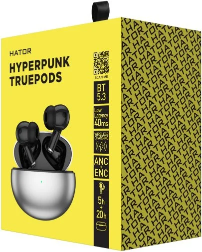 Фото: Навушники Hator Hyperpunk Truepods Black (HTA-430) № 10 | KTC