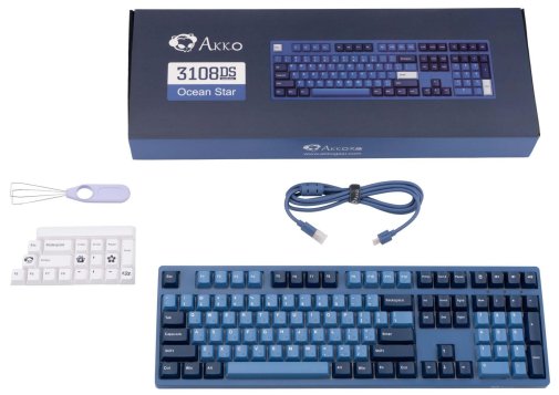 Клавіатура Akko 3108DS Ocean Star 108Key CS Orange V2 ENG/UKR Blue (6925758614214)