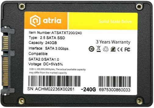 SSD-накопичувач Atria XT200 SATA III 240GB (ATSATXT200/240)