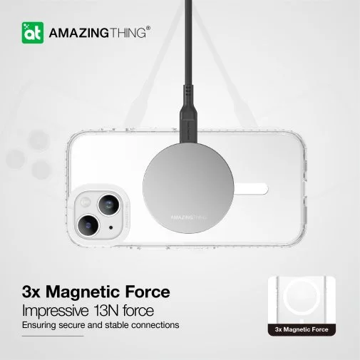 Фото: Чохол AMAZINGthing for iPhone 15 - Titan Pro Case MagSafe Clear (IP156.1TMCL) № 14 | KTC